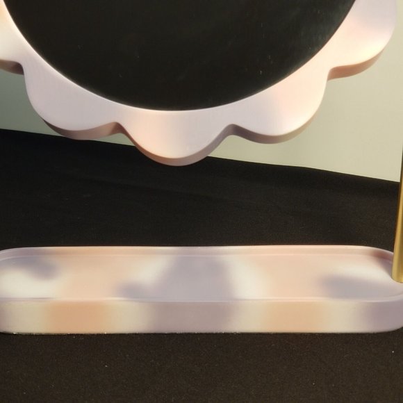 NEW Wild Sage 5X Tie Dye Daisy Vanity Mirror Resin/Metal - Multicolor - Picture 6 of 8